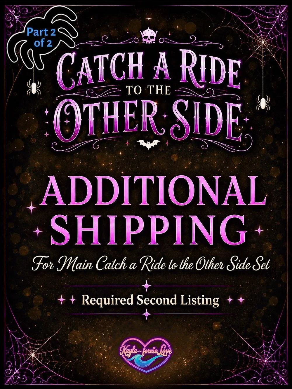 NEW BBW Catch a Ride to the Other Side 8-Pc Halloween Set Part 1 of 2 - Picture 13 of 13